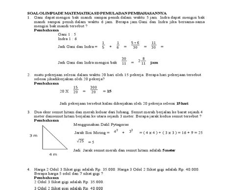 Soal Olimpiade Ipa Sd Kelas 5 Online Nkrai Info