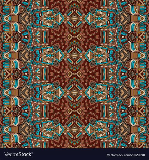 Seamless Pattern African Art Batik Ikat Royalty Free Vector