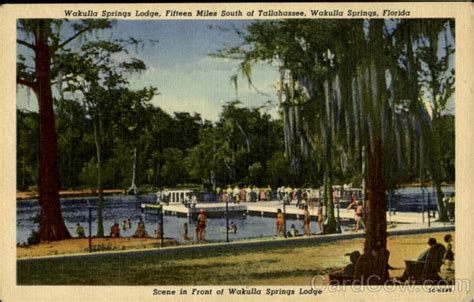 Wakulla Springs Lodge Scene in Front of Wakulla Springs Lodge Florida