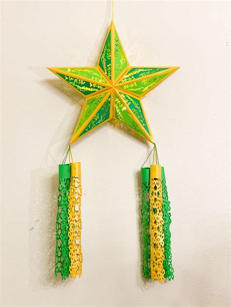 Lighted Filipino Christmas Parol Paneled 2ftx1ft Green - Etsy ...