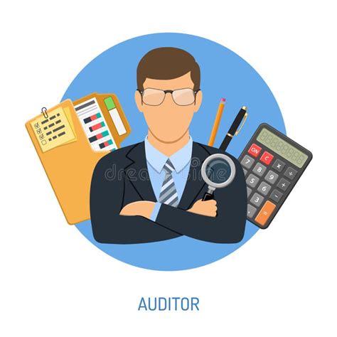 Auditor And Accounting Concept Stock Vector Illustration Of Audit