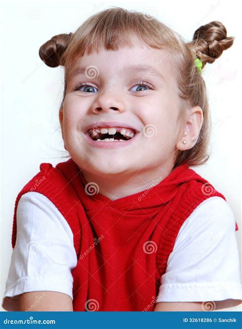 Toothless Smile Stock Photo Image Of Girl Tooth Happiness 32618286