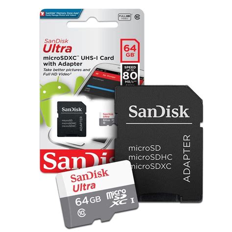 Cart O De Mem Ria Micro Sd Sandisk Ultra Classe Original Gb