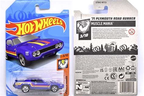 71 PLYMOUTH ROAD RUNNERのレビュー甘いマスクの二代目ロードランナー GTB42 Hot Wheels 情報まとめ ホットウィール にわかマニア