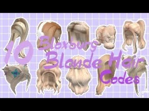 Bloxburg Face Codes Blonde Blonde Hair Codes Links Part Roblox Bloxburg