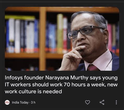 Infosys Co Founder Narayana Murthy On Indias Workforce Rkolkata