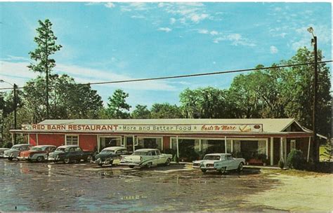 Red Barn Restaurant Lake City Fl Roadside Postcard Ebay