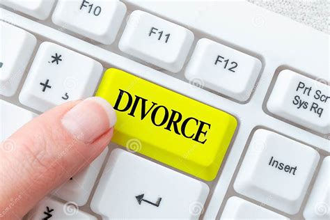 Text Caption Presenting Divorce Concept Meaning Legal Dissolution Of