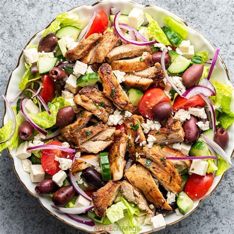 Greek Salad With Chicken