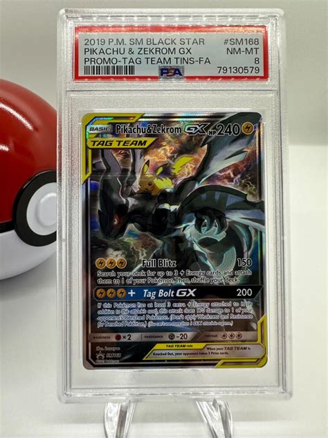 Pokemon Sm Black Star Promo Pikachu Zekrom Gx Sm Tag Team