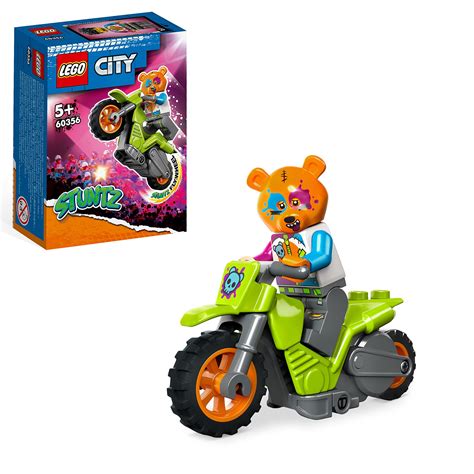 Lego City Stuntz Bear Stunt Bike Flywheel Powered Motorbike Toy