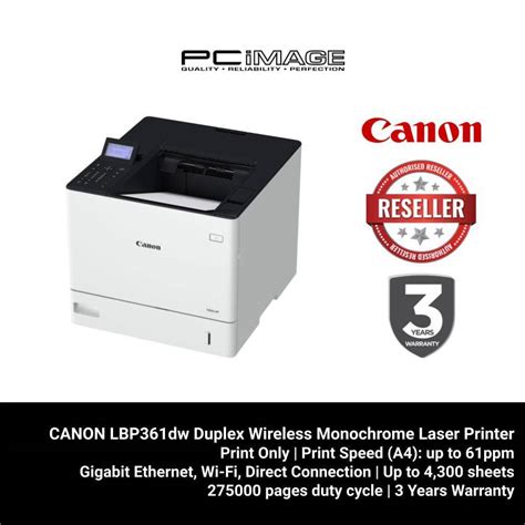 CANON ImageCLASS LBP361dw Auto Duplex Wireless Monochrome Laser Printer