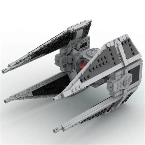 TIE Interceptor (TIE/IN interceptor) STAR WARS MOC-70840 by scruffybrickherder WITH 520 PIECES ...