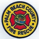 Palm Beach County, Florida Fire Rescue (Old Style, 3 3/4 inches)