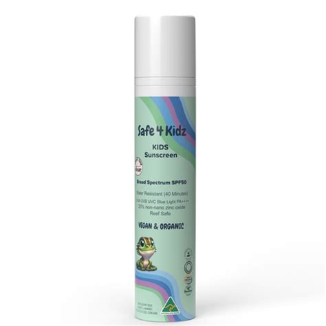 Safe4Kidz Kids Sunscreen SPF50 | Organic shop