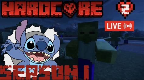 LIVE Minecraft Hardcore S1 EP02 Stitch Plays Minecraft YouTube