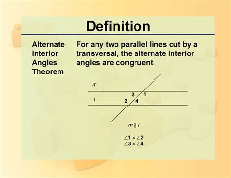 Definition Theorems And Postulates Alternate Interior Angles Theorem