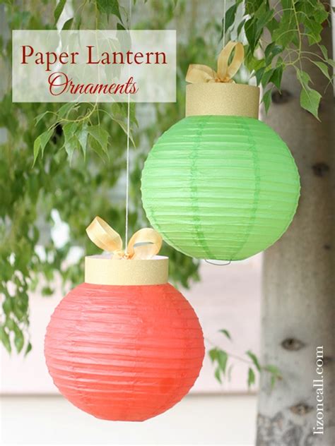 Paper Lantern Christmas Ornaments