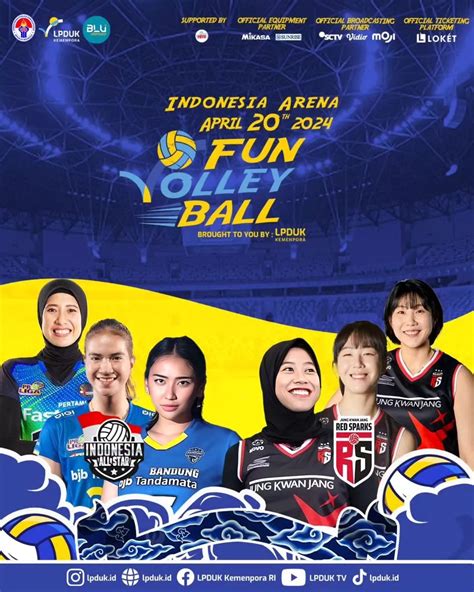 Fun Volley Ball Red Spark Vs Indonesia All Star Pertandingan