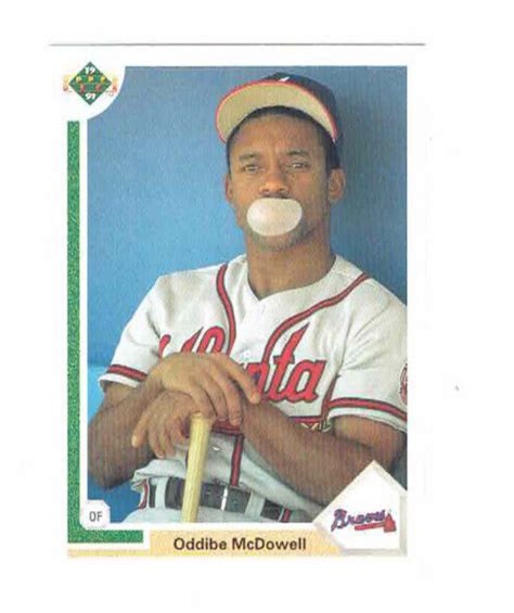 Oddibe McDowell Atlanta Braves Outfield 497 Upper Deck 1991 Baseball