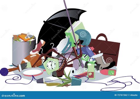 Pile Of Trash Stock Vector Illustration Of Household 72761562