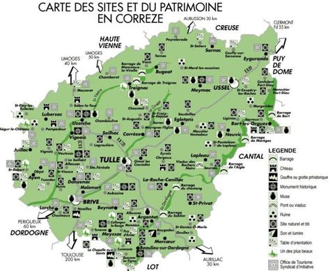 Carte Touristique De La Creuse Archives Voyages Cartes