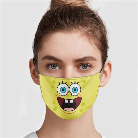 Spongebob Squarepants Face Mask | Allbluetees.com