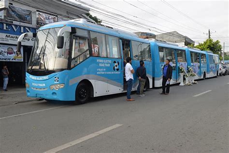 DoST Introduces Hybrid Electric Road Train In Cauayan City The Manila