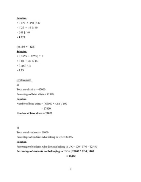 Numeracy And Data Analysis Calculations Ratios And Probability