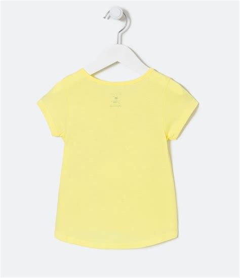 Blusa Infantil Estampa de Unicórnio Tam 1 a 5 Anos Amarelo