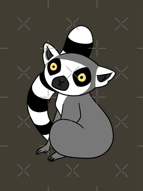 Ring Tailed Lemur Sitting T Shirt For Sale By Saradaboru Redbubble Ring Tailed Lemur T