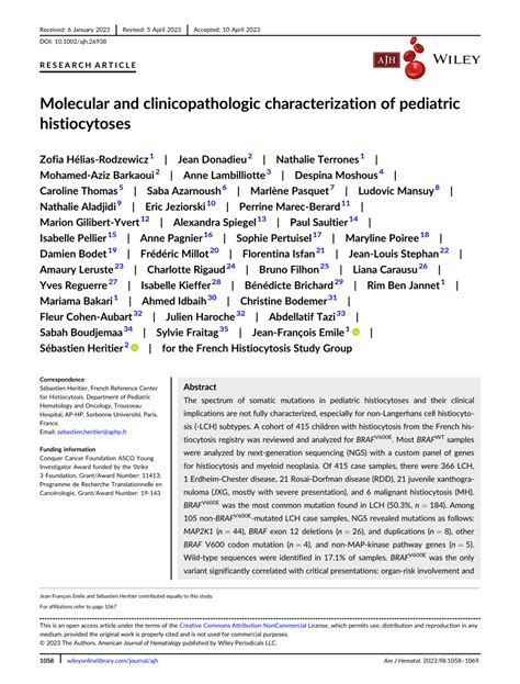 Pdf Molecular And Clinicopathologic Characterization Of Pediatric