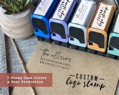 Buy Self Inking Stamp Custom Address Stamp Personalized Return Online In India Etsy