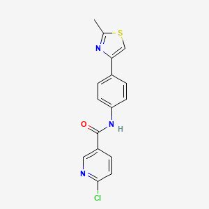 6 Chloro N 4 2 Methyl 1 3 Thiazol 4 Yl Phenyl Pyridine 3 Carboxamide