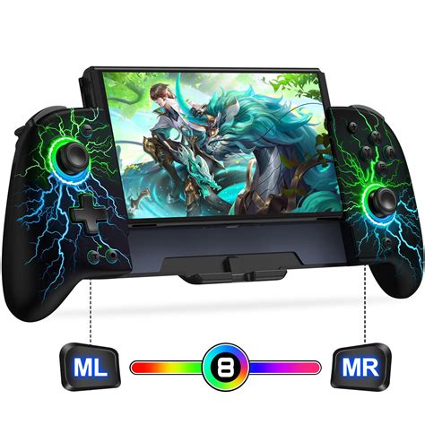 Joypad for Nintendo Switch/OLED, RGB One-Piece Joypad Controller ...