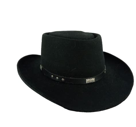 Stallion By Stetson Black Pure Wool Cowboy Hat 6 7 8 Gem