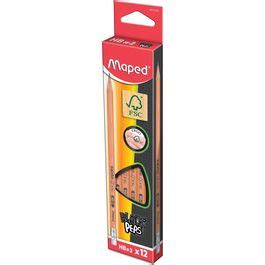 Maped Black Peps Crayon Papier Hb Mm Embout Gomme Pas