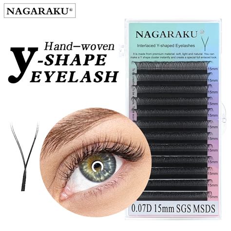 Nagaraku Interlaced Y Shaped Eyelashes D Yy Eyelash Extension