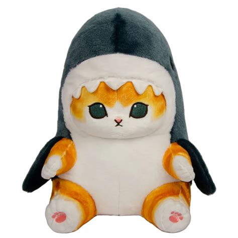 20cm Cute Shark Cat Plush Toy Doll Japanese Popular Cartoon Shark Cat Doll Pillow T For