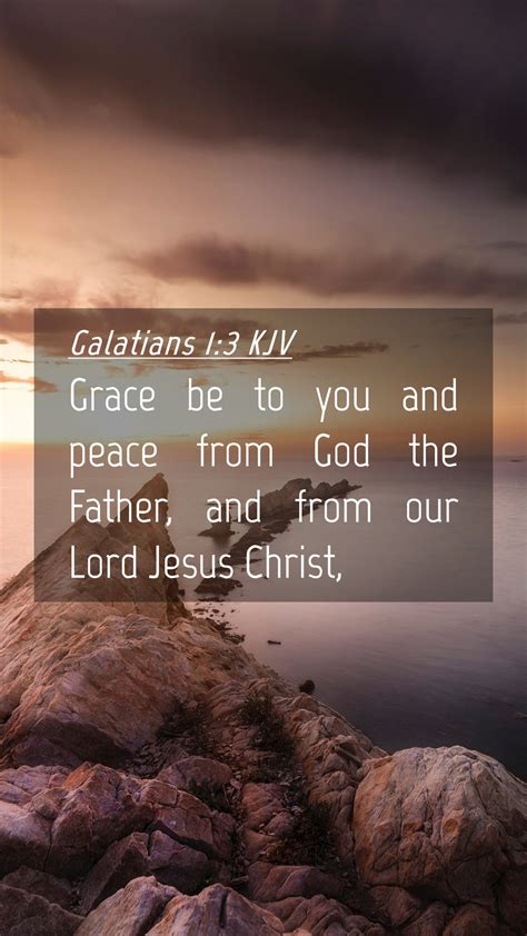 Galatians 1 3 KJV Mobile Phone Wallpaper Grace Be To You And Peace