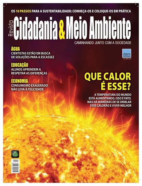 Edição N° 49 Da Revista Cidadania And Meio Ambiente Está Disponível Para