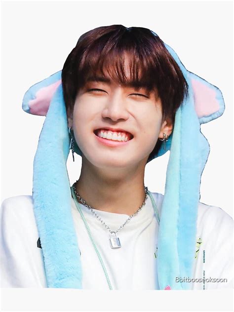 Stray Kids Han Jisung Smiley Sticker For Sale By 8bitbooseoksoon