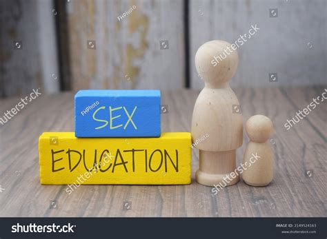 Sex Education Wording Wooden Doll Figure Stock Photo Shutterstock