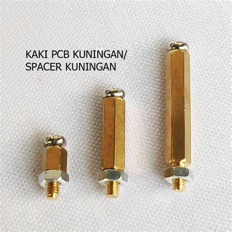 Jual KAKI PCB KUNINGAN SPACER PCB KUNINGAN STAND PCB Shopee Indonesia