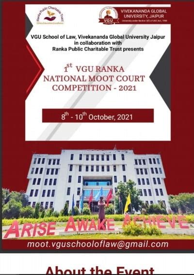 St Vgu Ranka National Moot Court Competition Legally Flawless