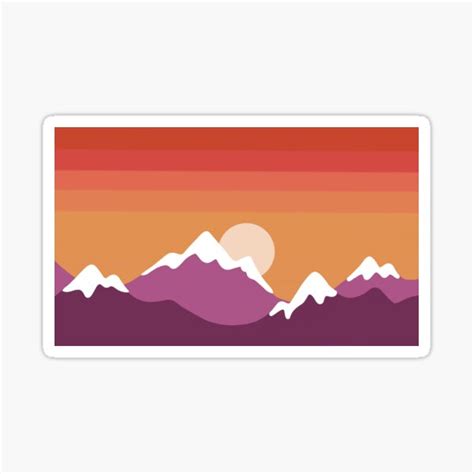 Lesbian Pride Landscape Sticker For Sale By Izzychar Redbubble