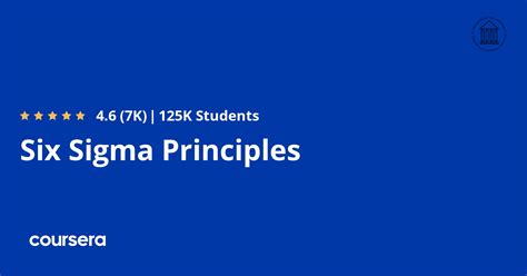 Six Sigma Principles - Coursya