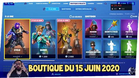 Retour Du Skin Oro Boutique Fortnite Du 15 Juin Item Shop June 15 Youtube