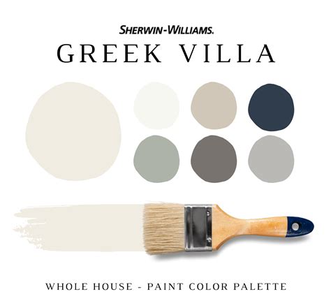 Sherwin Williams Greek Villa Color Palette Nish