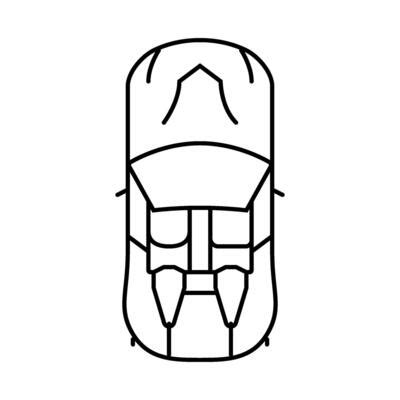 Car Top View Outline Vector Art, Icons, and Graphics for Free Download